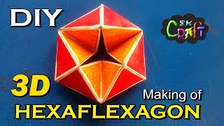 3D Hexaflexagon  Endless Colour changing Hexagon  Amazing Paper Toy  almost 5 minute crafts [upl. by Monika]