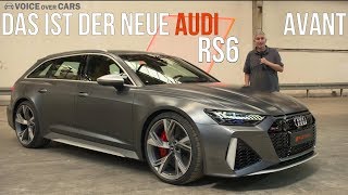 2020 Audi RS6 Avant Fakten Leistung Motor Innenraum Sitzprobe Vorstellung Premiere Neuvorstellung [upl. by Chatav]