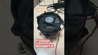 CPU Heatsink Fan running speed viralshorts shorts pccomponets [upl. by Acey]