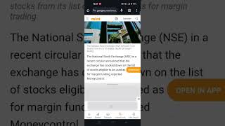 NSE removed 1010 stocks tightening margin trading collateral rules Report [upl. by Arabrab]