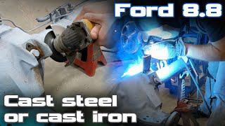 ID Cast iron or cast steel Ford 88 grinding and welding  MIG success [upl. by Llemor]