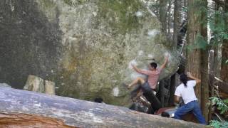 Squamish Bouldering The Fuzz V7 [upl. by Fred817]