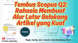 TEMBUS SCOPUS Q2 RAHASIA MEMBUAT ALUR LATAR BELEKANG ARTIKEL YANG KUAT scopus menulisartikel [upl. by Thebault81]