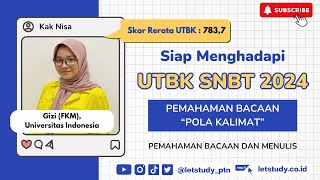 Pemahaman Bacaan  Pola Kalimat  UTBK SNBT 2024 [upl. by Key]