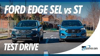 Test Drive Ford Edge 2019 SEL AWD y ST frente a frente [upl. by Avery]