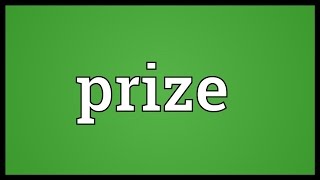 Prize Meaning [upl. by Airrotal]