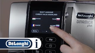 How to set up your DeLonghi Dinamica Plus ECAM 37095 beantocup coffee machine for the first time [upl. by Dasya]