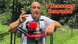 Harbor Freight Earth Auger  FULL Review and Used in TOUGH Terrain [upl. by Saxet]