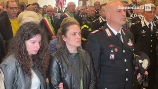 MANFREDONIA LACRIME IN CATTEDRALE PER LULTIMO SALUTO AL CARABINIERE FRANCESCO PASTORE [upl. by Norab]