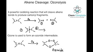 Alkene Cleavage  Ozonolysis Oxidation [upl. by Wickman483]