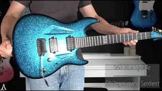 Aristides 060 Deep Blue Sparkle  Seymour Duncan Pegasus  Sentient [upl. by Izak]