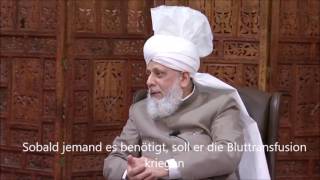 Zeugen Jehovas gegen die Bluttransfusion Und was sagt der Islam dazu Islam Ahmadiyya [upl. by Jerrome]