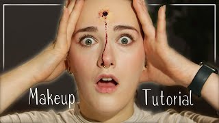 Schnell und einfach Schusswunde schminken  Makeup Tutorial  Judy R [upl. by Wildee]