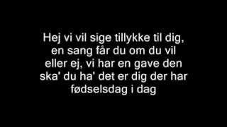 Jimi og René  fødselsdagssangen med lyrics [upl. by Carney19]