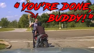 CRAZY Cop Tries To PULL Biker Off His Motorcycle WILD Police Chases  Bikes VS Cops 95 [upl. by Holbrooke553]