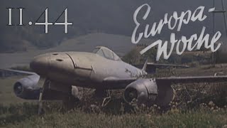 Me262 Ace WALTER NOWOTNY German newsreel EUROPA WOCHE 111944  Private Footage [upl. by Mcmurry]