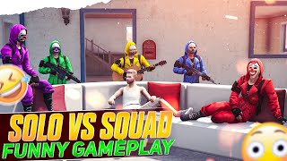 Adam Solo VS Squad Best Funny Gameplay😂 Fearless Man FF New Video [upl. by Emmye329]