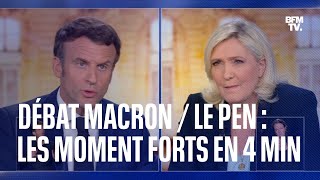 Macron  Le Pen les moments forts du débat de l’entredeuxtours en 4 minutes [upl. by Griselda]