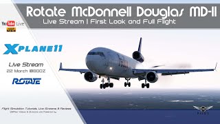 XPlane 11  RotateSim MD11  Preview and Flight  KMEMKATL [upl. by Eckardt]