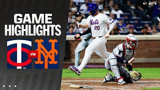 Twins vs Mets Game Highlights 72924  MLB Highlights [upl. by Genia]