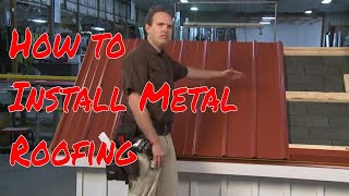 Installing Metal Roofing Panels [upl. by Blackwell581]