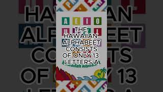 Hawaiian alphabet are only 13 letters [upl. by Meara]