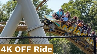 Pantheon NEW FOR 2022 4K OFF Ride POV Busch Gardens Williamsburg Williamsburg VA [upl. by Boyse]