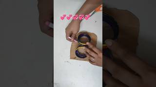 Old bangles craft making beautiful pen stand shorts viral craft [upl. by Ecinhoj]