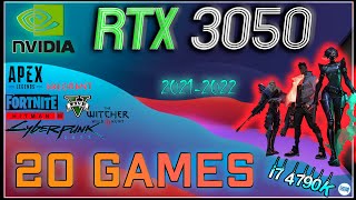 20 Gaming Benchmarks  RTX 3050  i7 4790K OC  in 2022 [upl. by Comstock460]