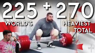 HEAVIEST Snatch amp CJ EVER REACTION  Lasha Talakhadze 225270495 [upl. by Imarej]