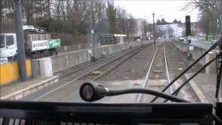 Straßenbahn Mülheim Führerstandsmitfahrt Linie 102 [upl. by Janik]