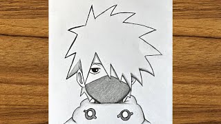 How to draw kid Kakashi easy step by step  How to draw anime  drawing kakashi [upl. by Noy]