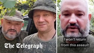 Two Russian soldiers predict their own deaths after arguing with commanding officer [upl. by Eikcor224]