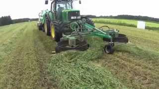 Agronic WR500 swather working with baler [upl. by Nnayt638]