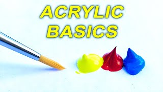 Acrylic Painting TIPS for Beginners  How to GET STARTED [upl. by Jovi]