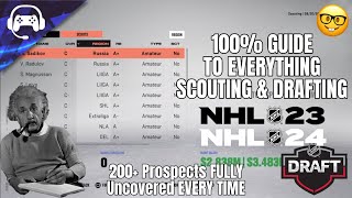 100 GUIDE TO EVERYTHING SCOUTING amp DRAFTING IN NHL 2324 FRANCHISE MODE [upl. by Meghann903]