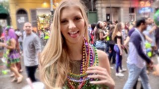 Mardi Gras 2018 Adventure on Bourbon St [upl. by Fechter]