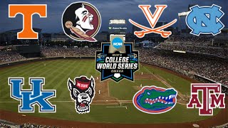 2024 College World Series Preview amp Predictions [upl. by Eiralam]