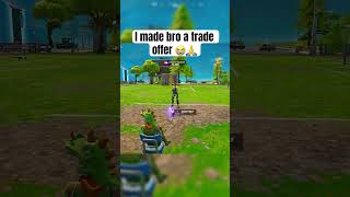 Bro traded mid fight 😭🙏 fortniteshorts fortnite [upl. by Power]