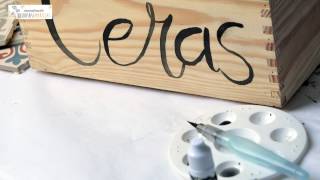 Tutorial Lettering para principiantes en madera [upl. by Ahsemrac]