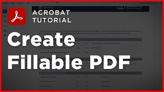 How to Make Fillable PDF in Adobe Acrobat  3mins [upl. by Eardna]