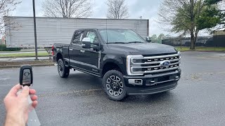 2024 Ford F250 SuperDuty 67L Platinum Start Up Test Drive Walkaround POV and Review [upl. by Herzog]