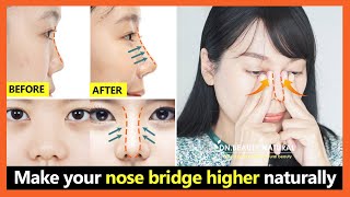 5 Best steps How to lift your nose bridge higher get perfect nose without surgery [upl. by Brindell]