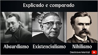 Nihilismo vs Existencialismo vs Absurdismo  Explicado e Comparado [upl. by Eannaj8]