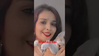 Ikrar karna mushkil hai ❤️🥰 tina love song expression viral videoshort videotrending video [upl. by Anujra]