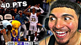 LeBron Fan Reacts To Los Angeles Lakers vs Brooklyn Nets Full Game Highlights  March 31 2024 [upl. by Aihsek]