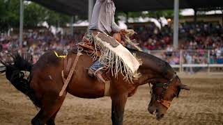 Slow Motion Bronc Riding in 4k  Springville 2021 [upl. by Melda]