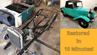 Classic Car Restoration Time Lapse  In 10 Minutes [upl. by Cecilio]