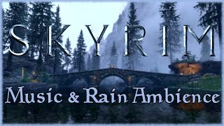 Skyrim  Relaxing Music amp Ambience with Rain 4k [upl. by Howell]