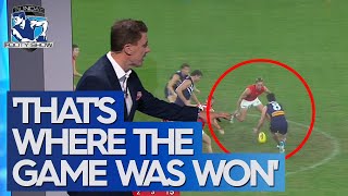 The key area that Fremantle dominated the Bombers in  Sunday Footy Show  Footy on Nine [upl. by Anilag]